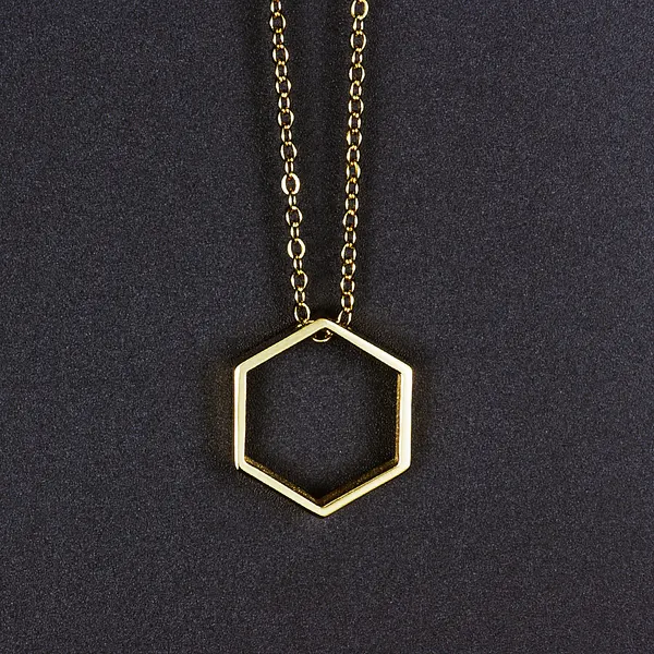 Hexagon Necklace — Point(ヘキサゴン ネックレス(ポイント))